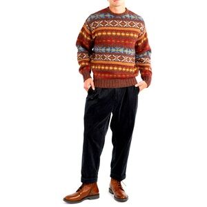 WN H Leishman Unisex Pure Virgin Wool Crew Neck Pullover Sweater Size M